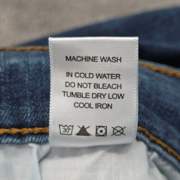 Judy Blue Relaxed Fit Jeans 24W Medium Wash Whiskered High Rise Waist Stretchy - Picture 9 of 12